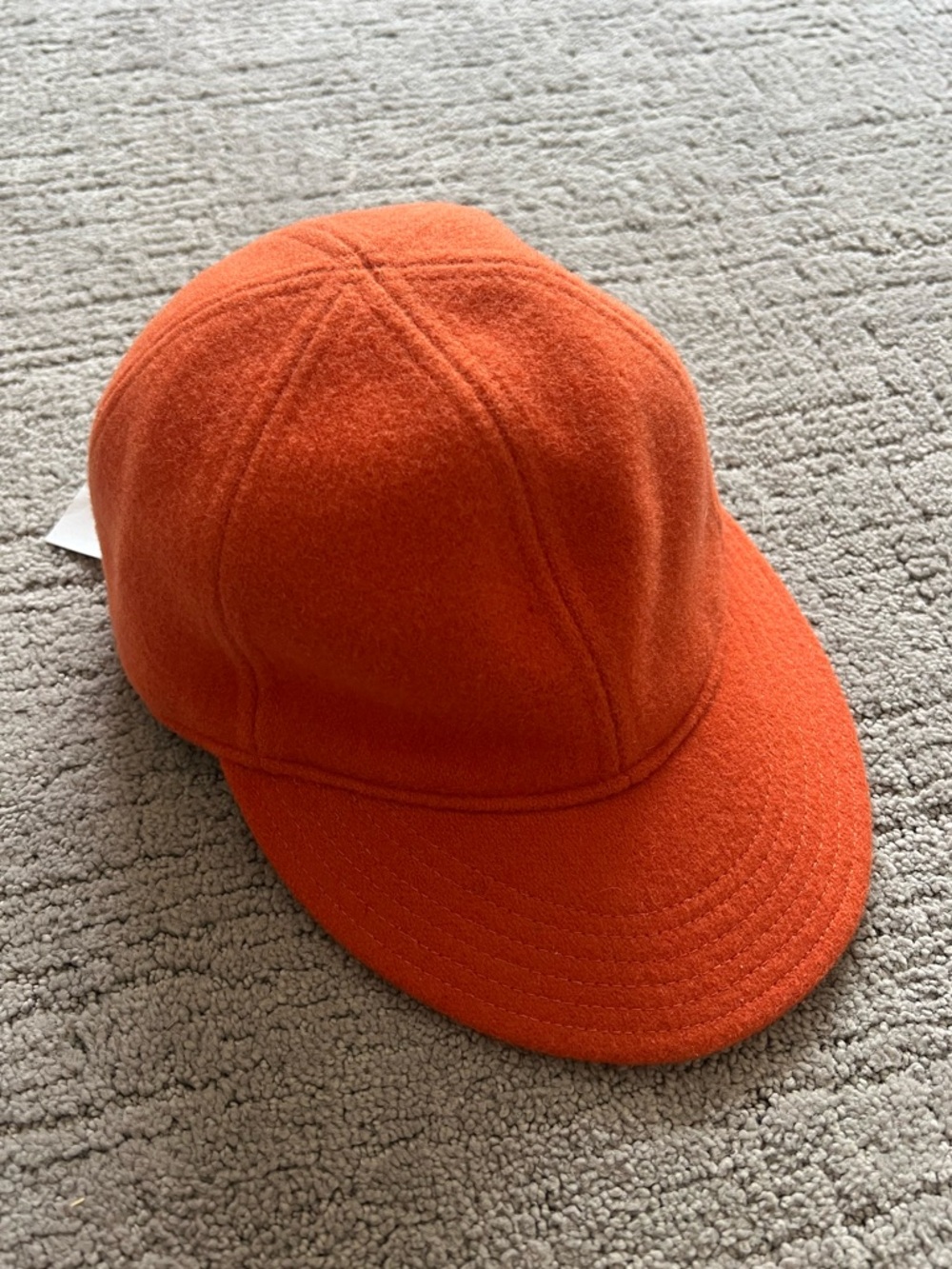 Kate Spade Saturday Orange Felted Wool Baseball Cap